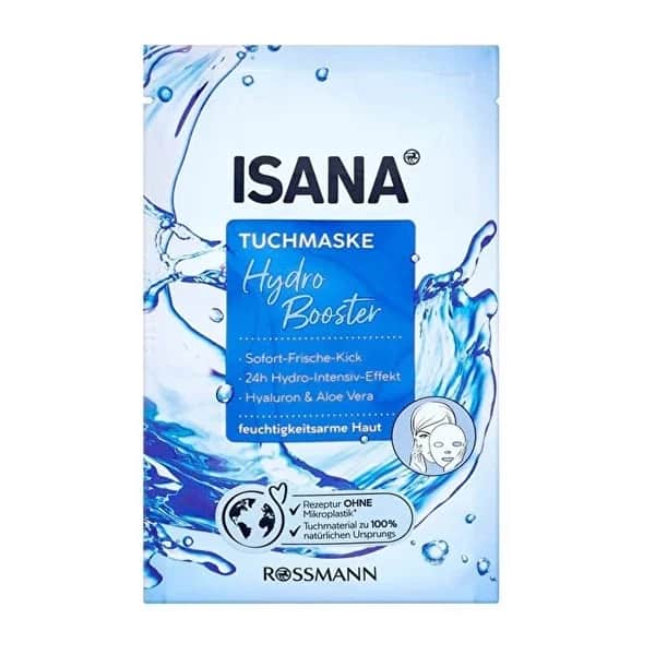 Isana قناع الوجه الورقي من إيزانا هيدرو بوستر لبشرة خالية من الرطوبة