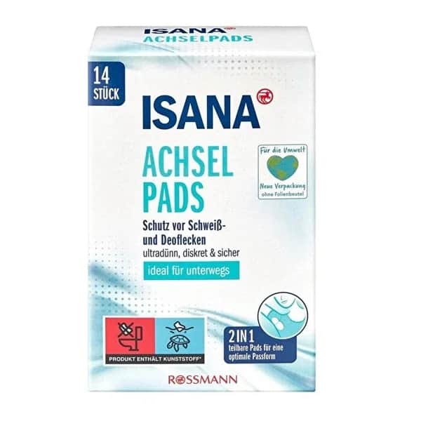 Isana وسادات إيزانا تحت الإبط، 14 قطعة