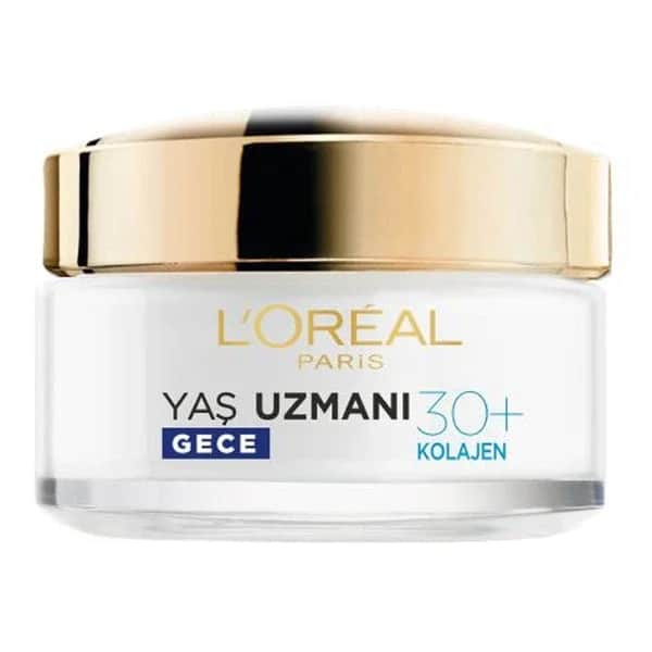 L'Oreal Paris كريم ليلي مرطب مضاد للتجاعيد من لوريال باريس إيج إكسبيرت 30+ 50 مل