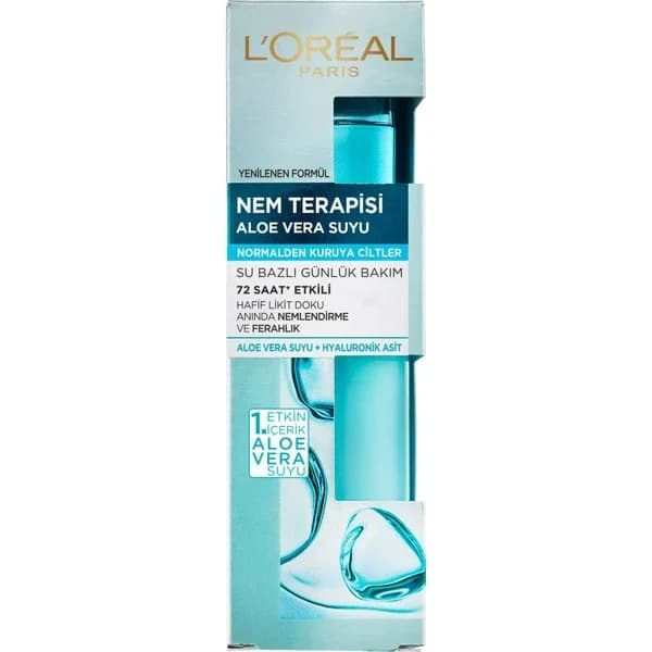 L'Oreal Paris لوريال باريس ماء الصبار المرطب للبشرة العادية إلى الجافة 70 مل