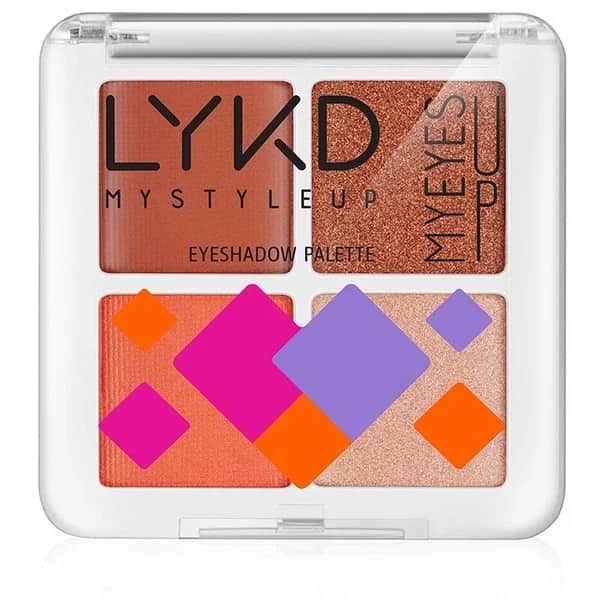 لوحة ظلال عيون 220 برتقالية من ليكد 4 قطع LYKD