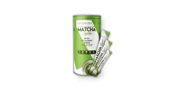 Matcha Premium Japanese لاتيه ياباني فاخر بنكهة الماتشا وجوز الهند، 20 كيسًا × 7 جم