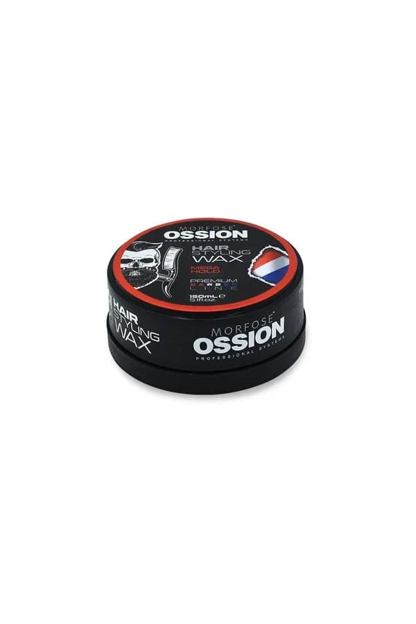Ossion أوشن شمع تصفيف الشعر أوشن بريميوم باربر لاين ميجا هولد 150 مل
