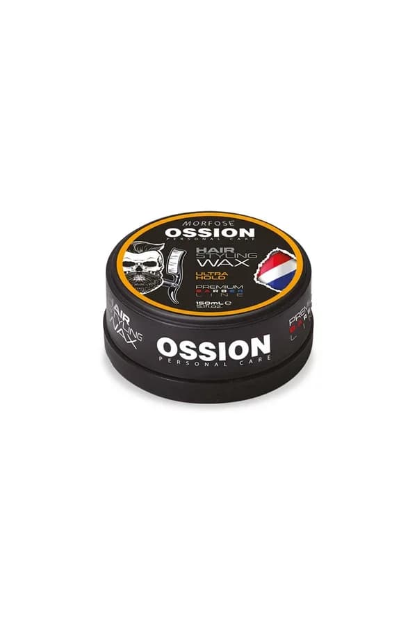 Ossion أوشن شمع تصفيف الشعر أوشن بريميوم باربر لاين فائق التثبيت 150 مل