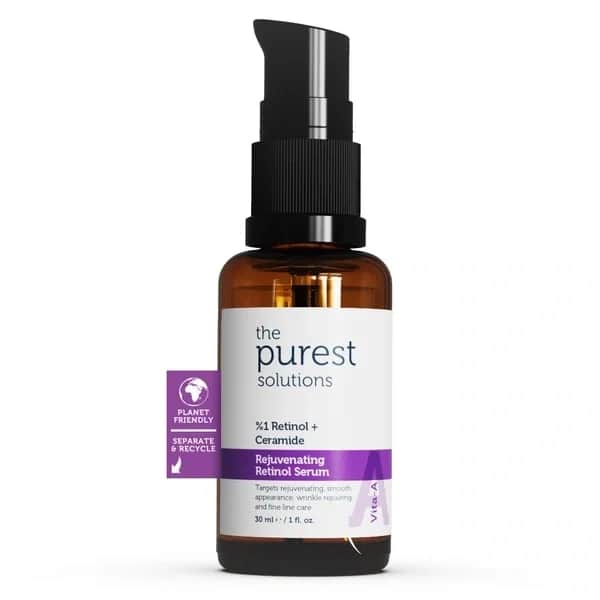 The Purest Solutions سيروم فيتا-إيه من أنقى الحلول، سيروم ريتينول مُرمم ومُغذي (١٪ ريتينول + سيراميد)