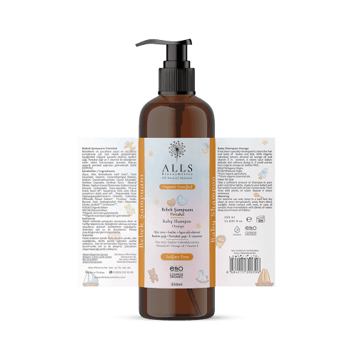 Alls Biocosmetics Organic Orange Baby Shampoo 350 ml