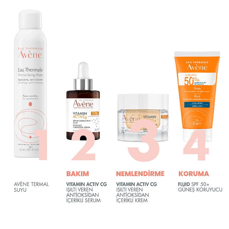 كريم او ثيرمال فيتامين نشط سي جي المكثف 50 مل Eau Thermale Avene