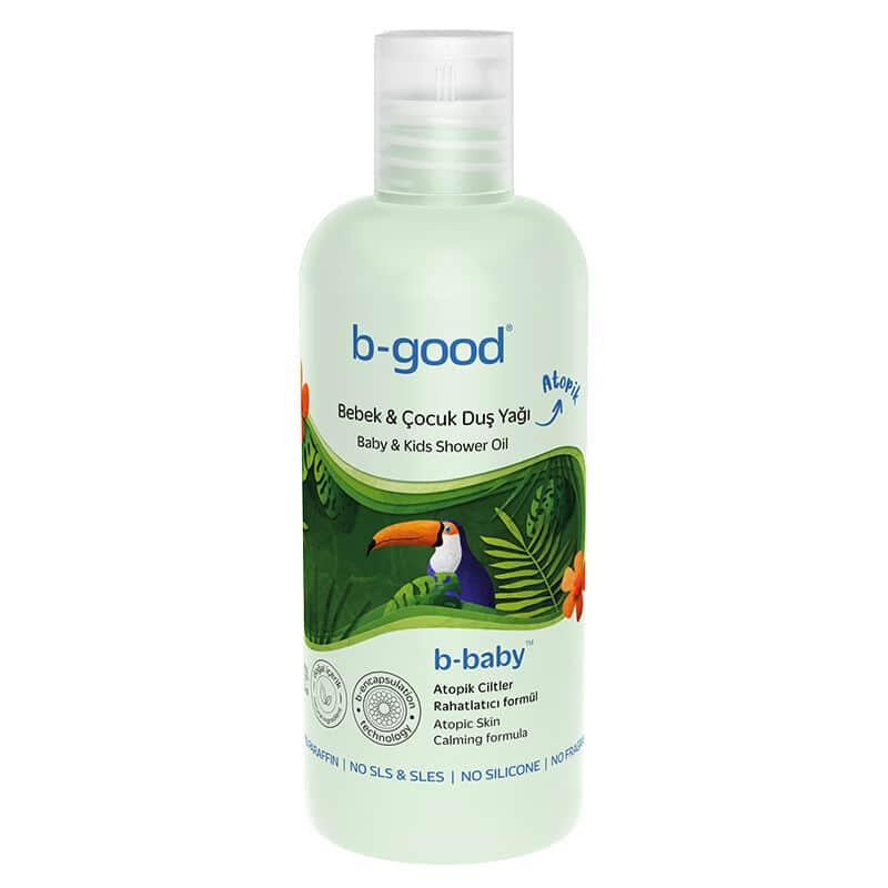 b-good زيت استحمام بي-جود بي-بيبي للأطفال والرضع للبشرة الأتوبية 500 مل