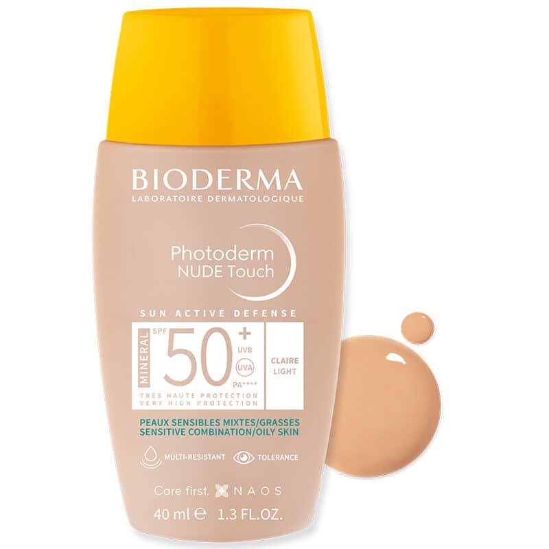 Bioderma بيوديرما فوتوديرم نود تاتش بعامل حماية من الشمس 50+ فاتح 40 مل
