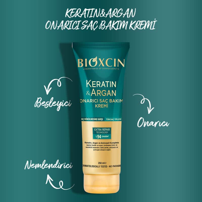 Bioxcin كريم بيوكسين للعناية بالشعر بالكيراتين والأرغان 250 مل