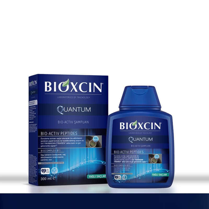 Bioxcin شامبو بيوكسين كوانتم المضاد لتساقط الشعر للشعر الدهني 3 × 300 مل