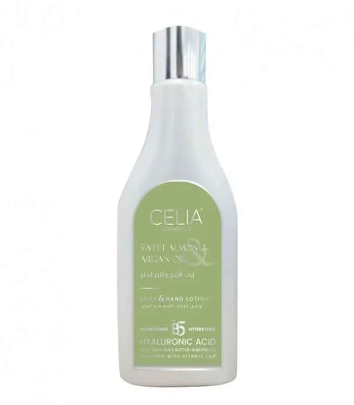 Celia Moisturizing Lotion for Body and Hands with Argan and Sweet Almond Oil - 200 ml