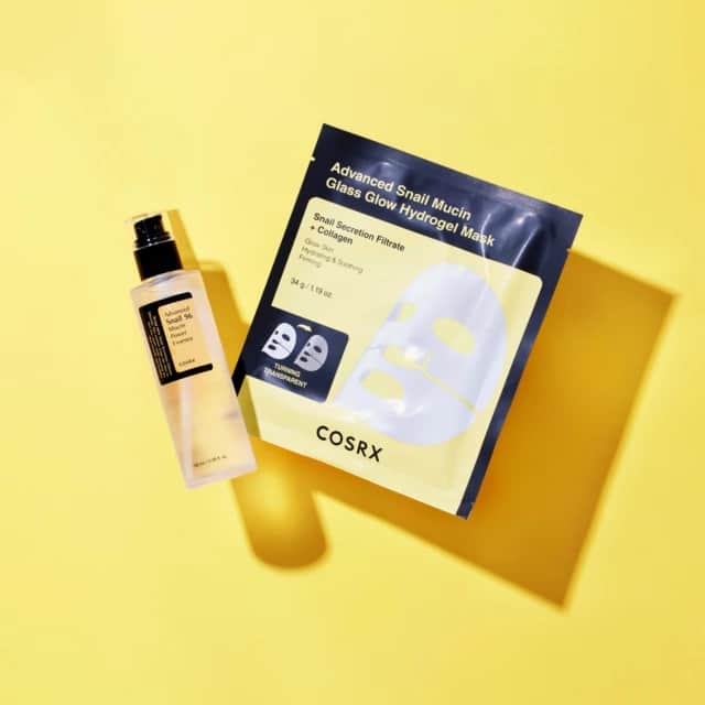 COSRX قناع هيدروجيل زجاجي متوهج بمخاط الحلزون المتقدم قناع واحد من كوسركس