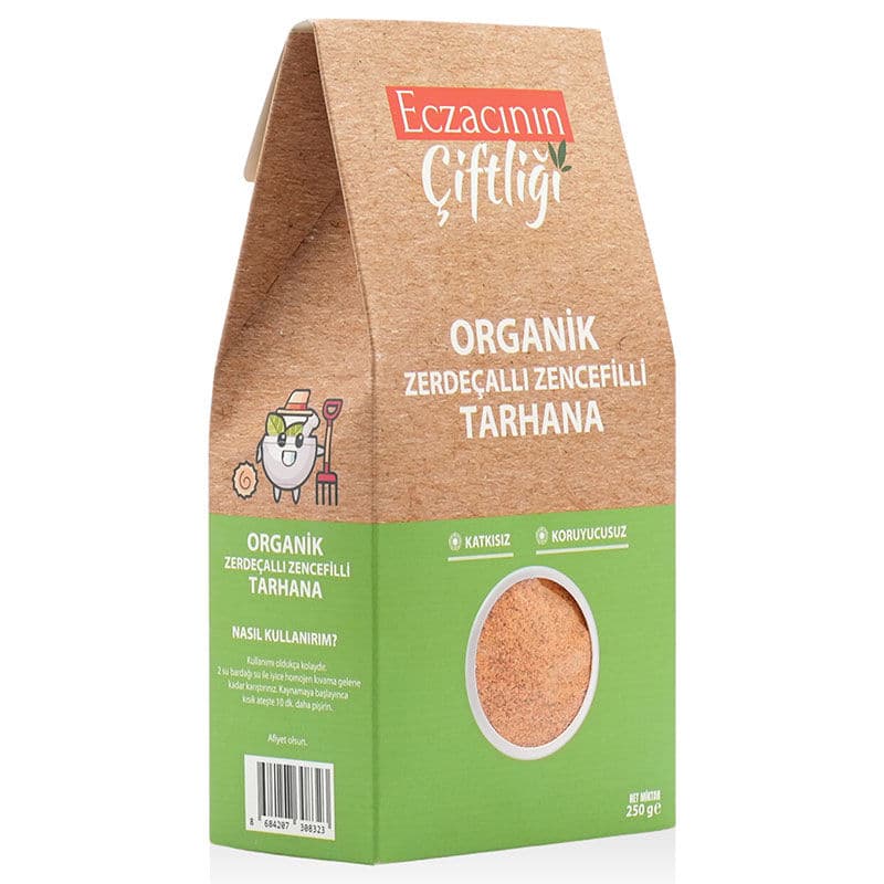 طرحة الكركم والزنجبيل العضوية 250 غ من مزرعة الصيدلي Eczacının Çiftliği