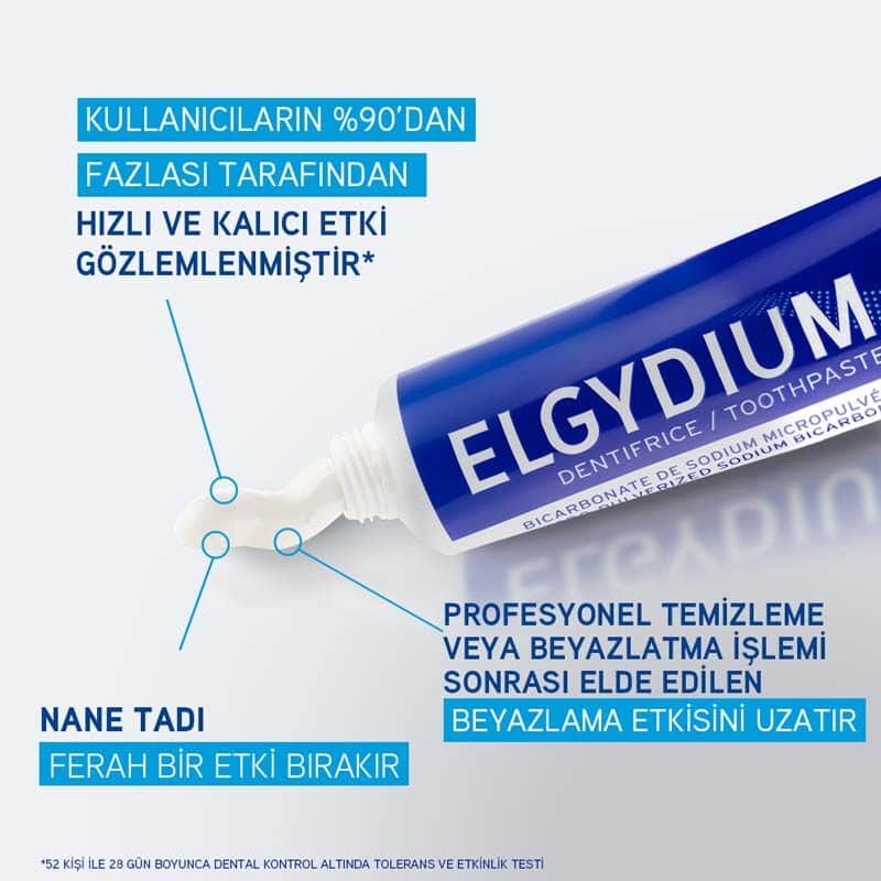 Pierre Fabre Oral Care معجون أسنان إلجيديوم وايتنينج لتبييض الأسنان اليومي من بيير فابر للعناية بالفم، 75 مل