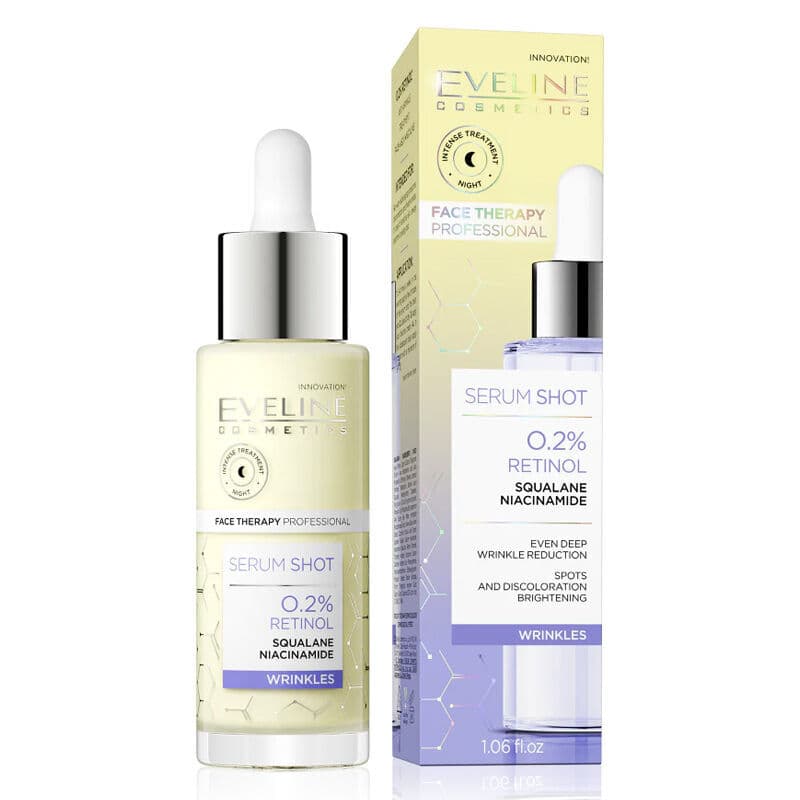 Eveline Cosmetics سيروم إيفلين كوزمتكس سيروم شوت 0.2% ريتينول سكالاني 30 مل