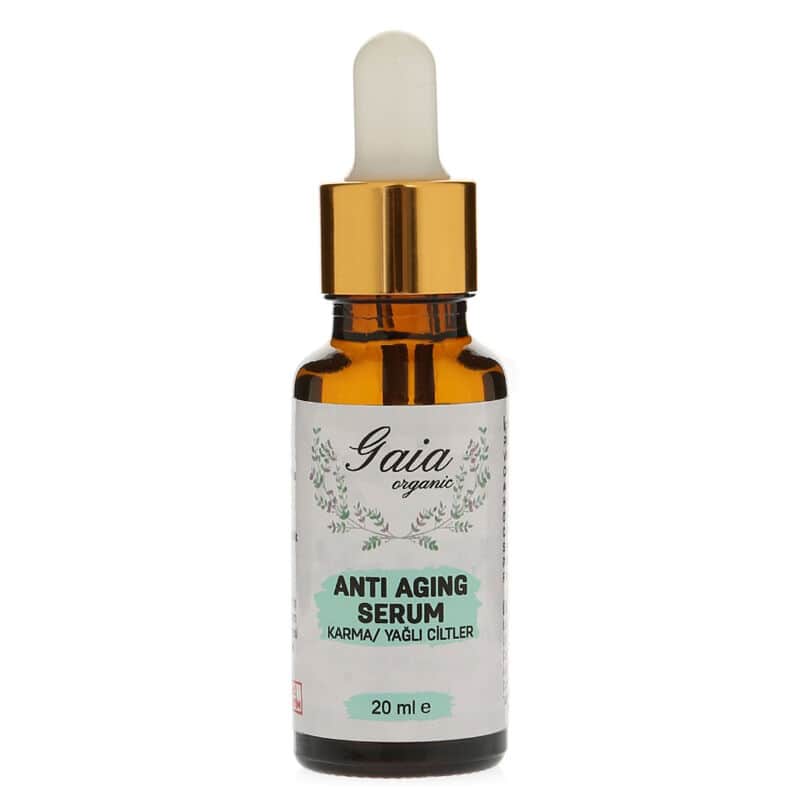 Gaia Organic سيروم جايا العضوي المضاد للشيخوخة 20 مل للبشرة المختلطة والدهنية