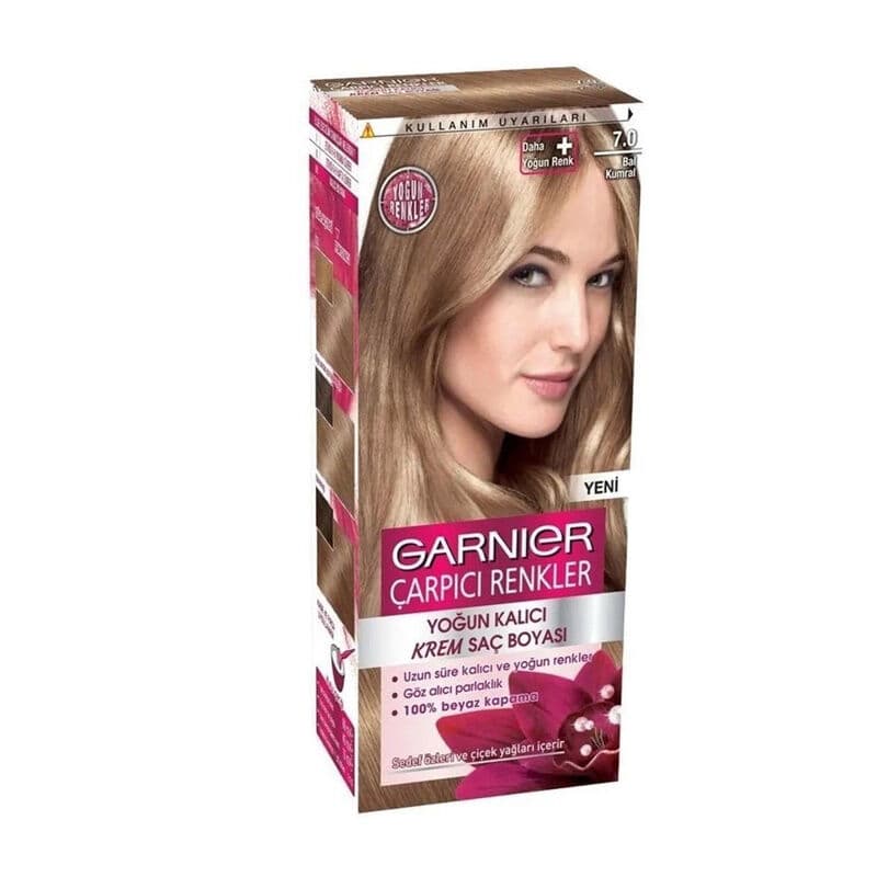 Garnier صبغة شعر غارنييه سترايكنج كولورز 7.0 أشقر عسلي