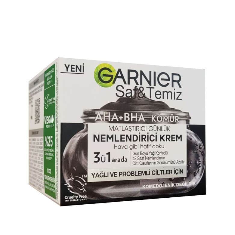 كريم مرطب بالفحم AHA BHA 50 مل من غارنييه Garnier