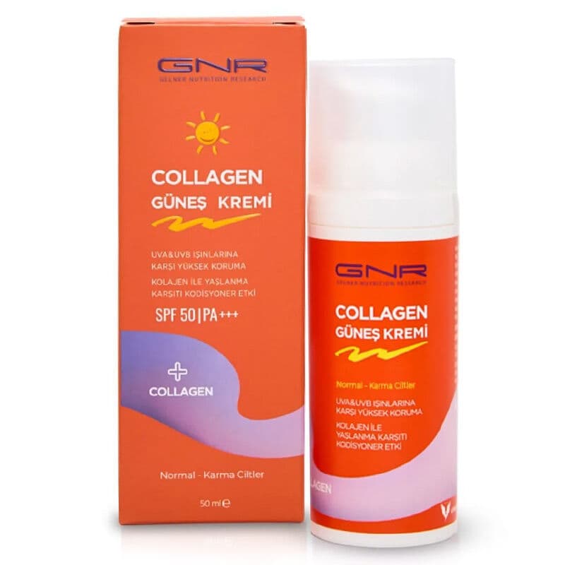كريم واقي شمس SPF 50 للبشرة العادية والمختلطة 50 مل من جنر كولاجين Gnr Collagen