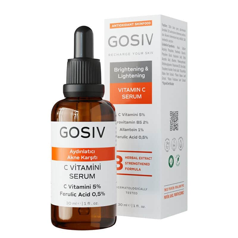Gosiv سيروم جوسيف لتفتيح البشرة وفيتامين سي للبشرة غير المنتظمة 30 مل