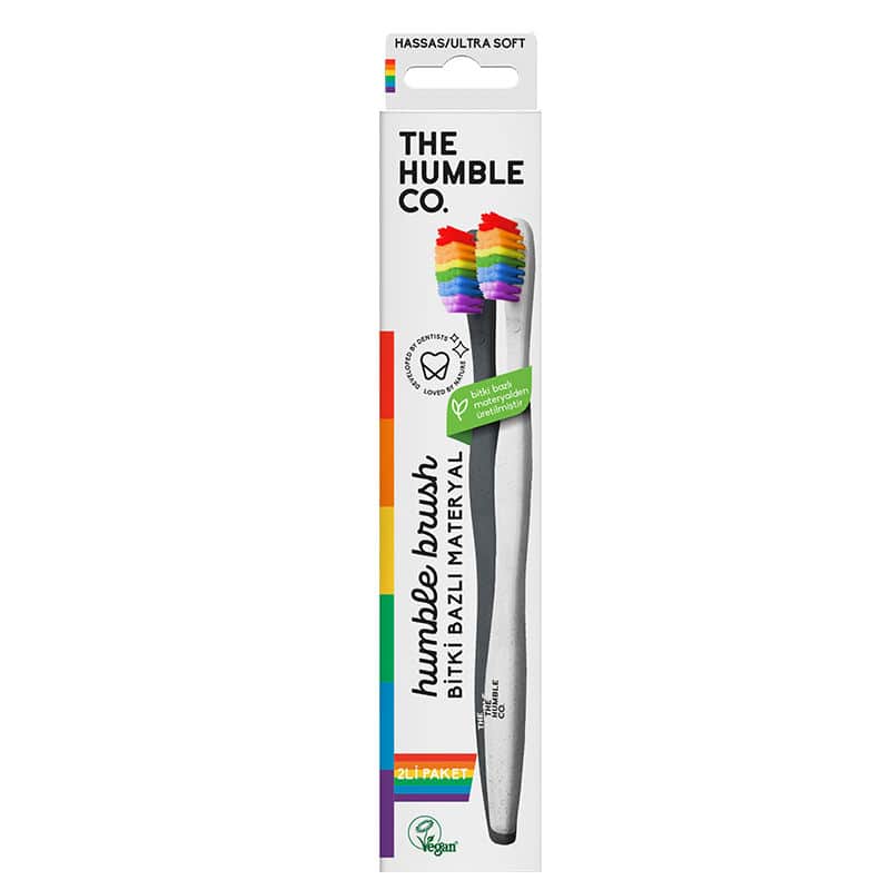 فرشاة أسنان نباتية فائقة النعومة 2-pack من هامبل برش Humble Brush