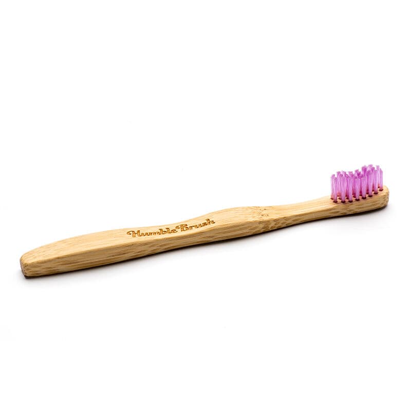 Humble Brush فرشاة أسنان همبل براش الطبيعية الناعمة للأطفال أرجواني