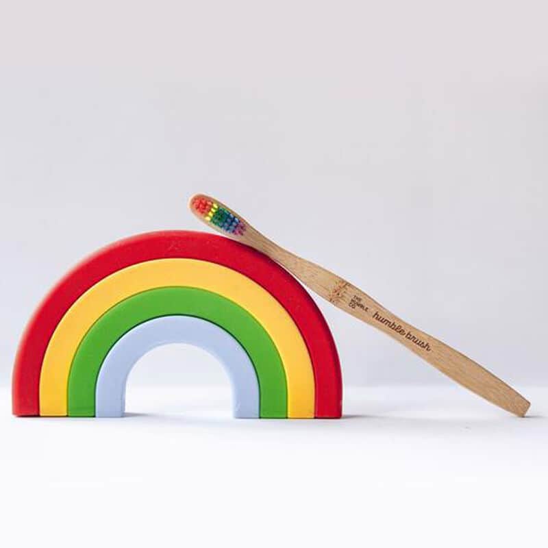 Humble Brush Rainbow Adult Medium Toothbrush