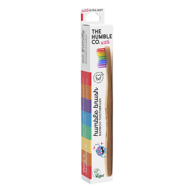 Humble Brush فرشاة أسنان هامبل براش للأطفال فائقة النعومة بألوان قوس قزح