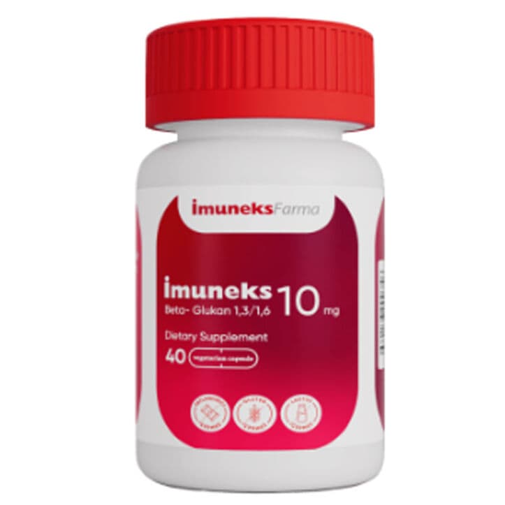 Imuneks مكمل غذائي من إيمونكس فارما يحتوي على 10 ملغ بيتا جلوكان 40 كبسولة