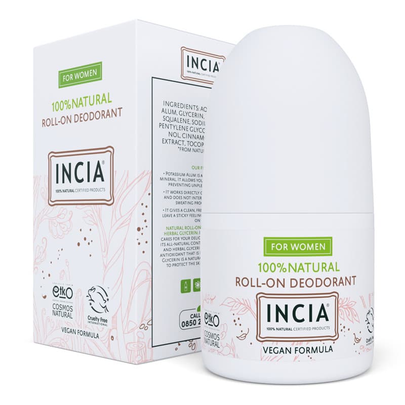 Incia Natural Roll-on Deodorant (for Women) 50 ml