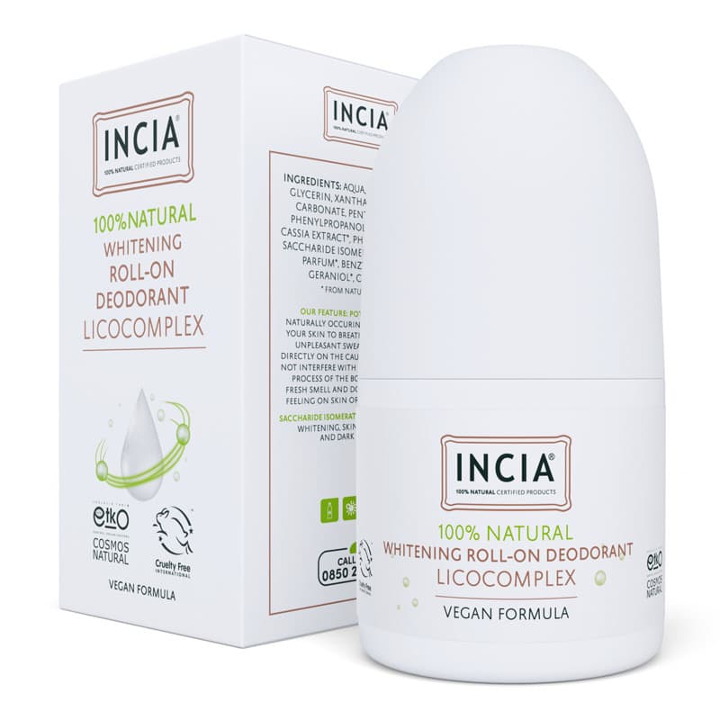 Incia Whitening Natural Roll-on Deodorant 50 ml