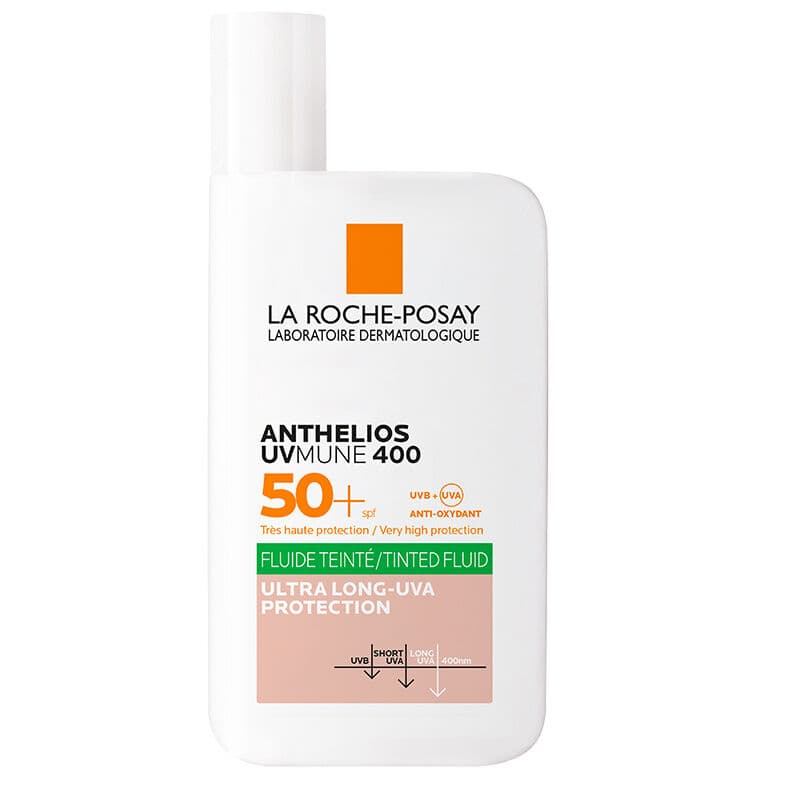 La Roche-Posay لا روش بوزيه أنثيليوس يو في مون 400 ملون بعامل حماية من الشمس 50+ للتحكم في الزيوت 50 مل