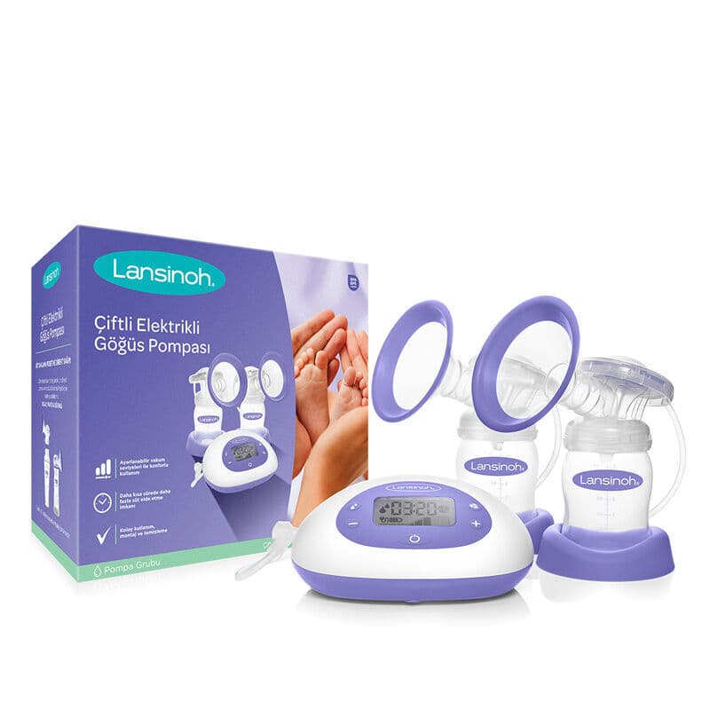 Lansinoh مضخة الثدي الكهربائية المزدوجة من لانسينوه