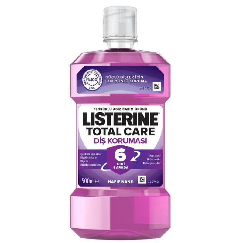 Listerine غسول الفم ليسترين توتال كير 6 في 1 بنكهة النعناع 500 مل