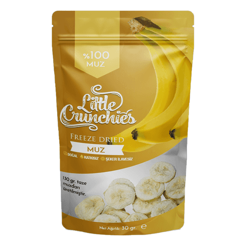 Little Crunchies موز مجفف بالتجميد من ليتل كرانشيز، 30 غرام