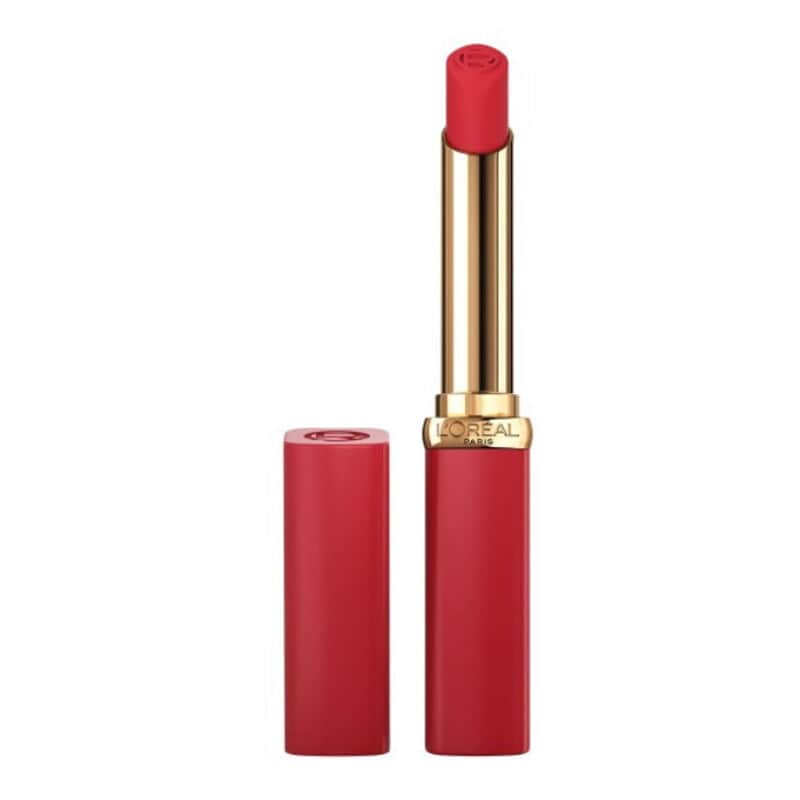 L'Oreal Paris أحمر شفاه لوريال باريس كلر ريش كولورز أوف وورث إنتنس فوليوم مات 100 وردي وورث إت