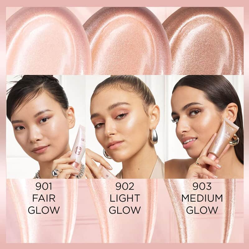 L'Oreal Paris لوريال باريس غلوشن ناتشورال غلو ايلومينتور رقم 902 لايت غلو 40 مل