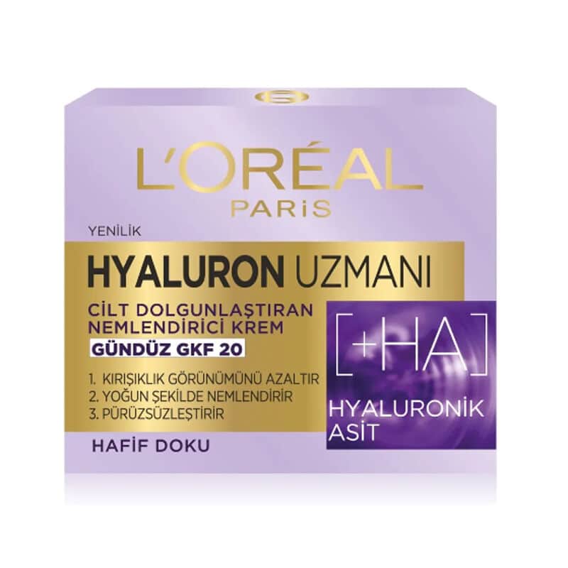 L'Oreal Paris كريم لوريال باريس هيالورون إكسبيرت سكين بلومبينج المرطب النهاري 50 مل