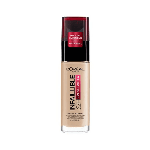 L'Oreal Paris كريم أساس إنفاليبل فريش وير بفيتامين سي من لوريال باريس، 130 بيج حقيقي