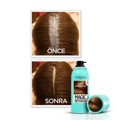 L'Oreal Paris لوريال باريس ماجيك ريتاتش بخاخ خافي عيوب الجذور البيضاء 10 شاتين دور 75 مل