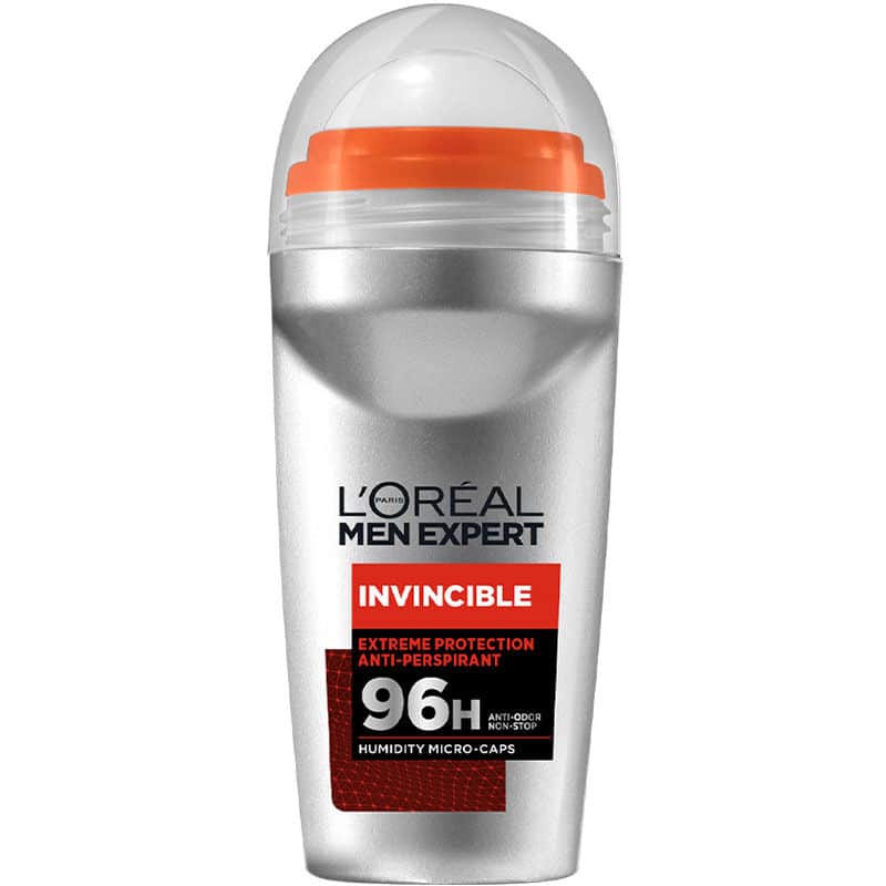 L'Oreal Paris لوريال باريس مزيل العرق الدوار للرجال إكسبيرت إنفينسيبل 50 مل للرجال