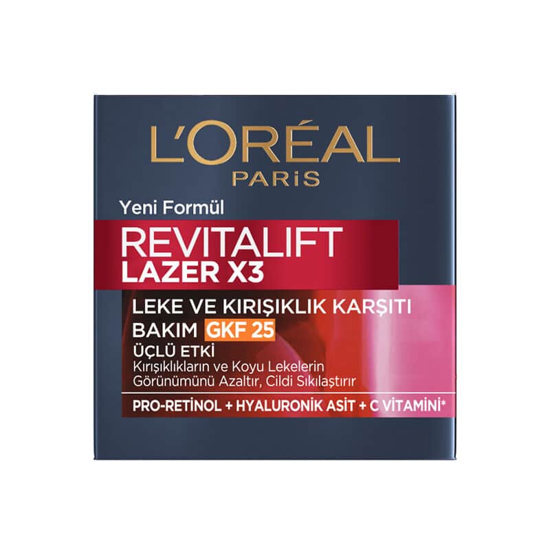كريم العناية المضاد للبقع والتجاعيد ريفيتاليفت ليزر X3 50 مل من لوريال باريس L'Oreal Paris
