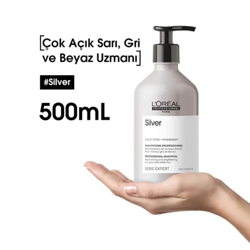 L'Oreal Paris شامبو لوريال بروفيشنال البنفسجي للشعر الأشقر الفاتح والرمادي 500 مل
