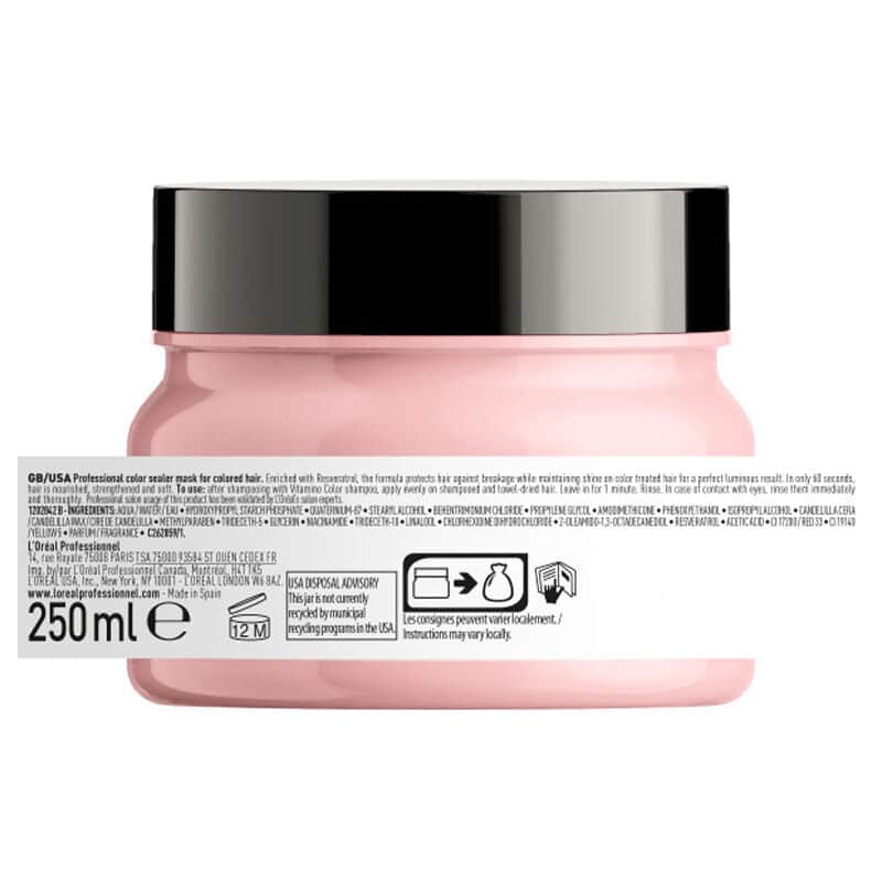 L'Oreal Paris قناع لوريال بروفيشنال فيتامينو كولور لحماية اللون للشعر المصبوغ 250 مل