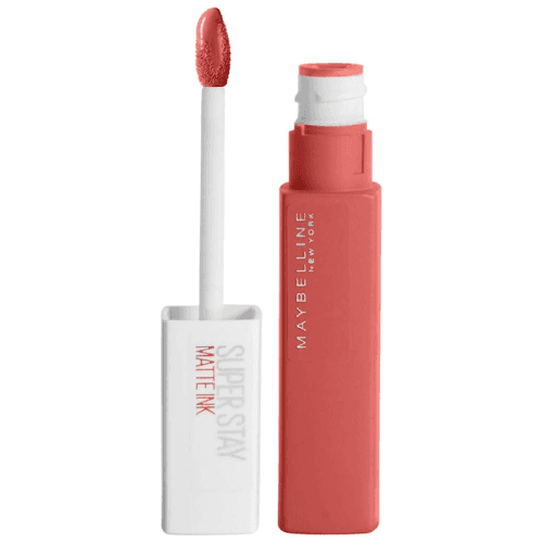 Maybelline أحمر شفاه سائل مطفي من مايبيلين رقم 130، أحمر شفاه سائل مطفي سوبر ستاي، سيلف-ستارتر، قطعة واحدة
