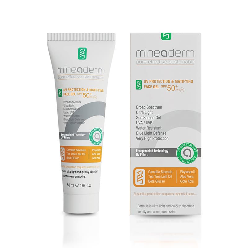 Mineaderm جل مينياديرم للحماية من الأشعة فوق البنفسجية وترطيب الوجه بمعامل حماية 50+ 50 مل