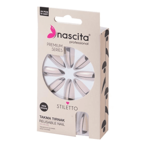 Nascita مجموعة أظافر ناسيتا ٢٤ الفاخرة الملونة ذات الخنجر