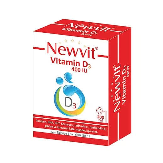 Newvit نيوفيت فيتامين د3 400 وحدة دولية 30 مل
