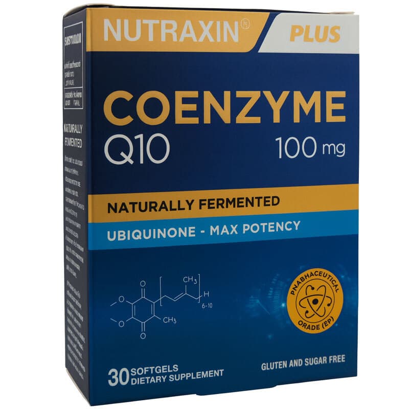 Nutraxin مكمل كوانزيم كيو 10 100 ملغ 30 كبسولة لينة من نيوتراكسين
